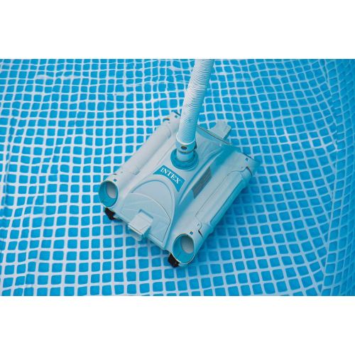 인텍스 Intex 2100 GPH Above Ground Pool Sand Filter Pump w/ Automatic Pool Vacuum