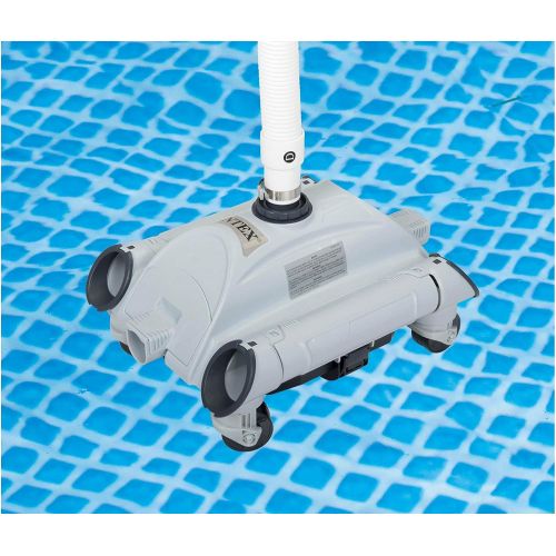 인텍스 Intex 2100 GPH Above Ground Pool Sand Filter Pump w/ Automatic Pool Vacuum