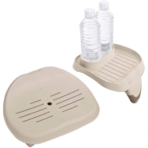 인텍스 Intex Seat for Inflatable PureSpa Hot Tub + PureSpa Cup Holder & Tray Accessory