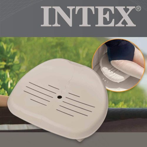 인텍스 Intex Seat for Inflatable PureSpa Hot Tub + PureSpa Cup Holder & Tray Accessory