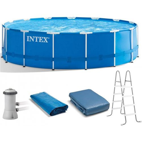 인텍스 Intex Metal Frame Pool Set, 15-Feet by 48-Inch