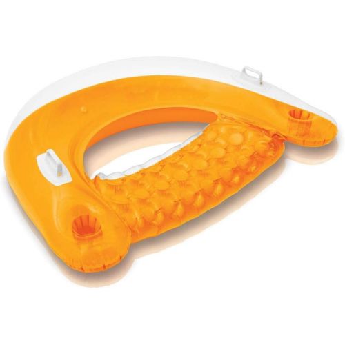 인텍스 Intex Sit N Float Inflatable Colorful Floating Loungers, 4 Pack (Colors Vary)