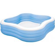 Intex Swim Center Family Inflatable Pool, 90 X 90 X 22, for Ages 6+, Color may vary