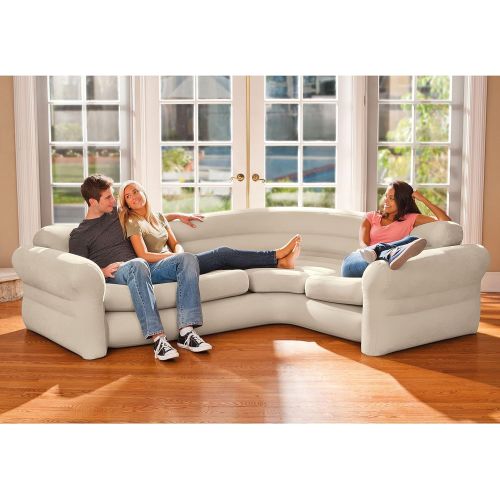 인텍스 Intex Inflatable Corner Sofa, 101 X 80 X 30