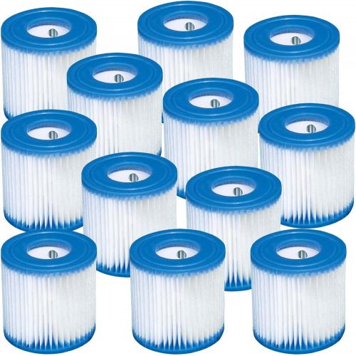 인텍스 Intex FBA_B3706 Replacement 29007E Swimming Pool Filter Cartridge H-12 Pack, White