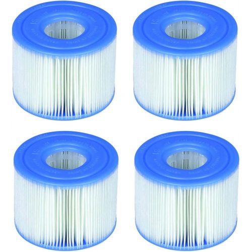 인텍스 Intex B01HMXBDGM PureSpa Type S1 Easy Set Pool Cartridges (4 Filters) | 29001E, 4 Pack, Blue