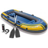 Intex Challenger 3 Set, W/ 48 In. Aluminum Oars and High-Output Pump