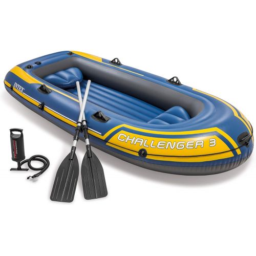 인텍스 Intex Challenger 3 Set, W/ 48 In. Aluminum Oars and High-Output Pump