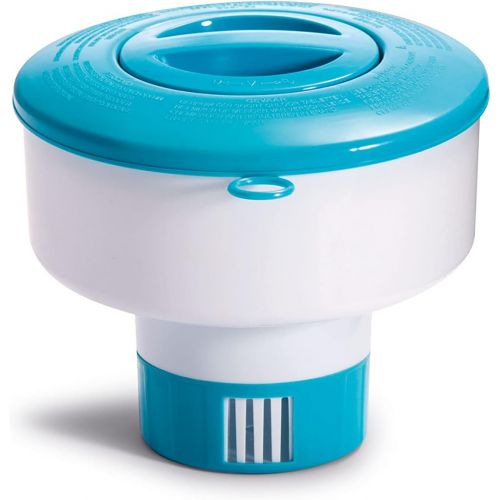 인텍스 Intex 29041EP, 7-Inch Floating Chemical Dispenser for Pools, White/Blue