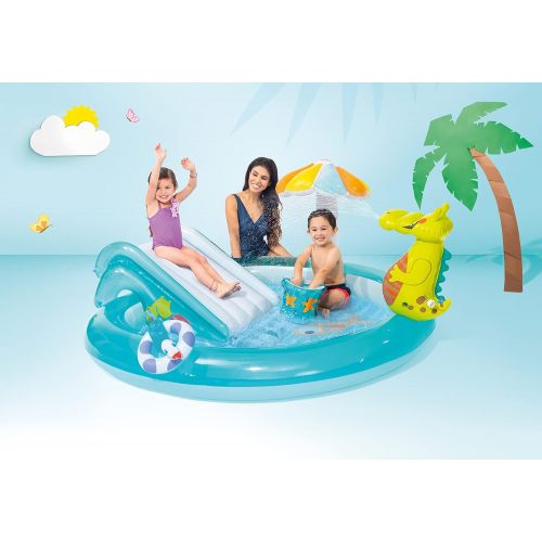 인텍스 Intex Gator Inflatable Play Center, for Ages 2+
