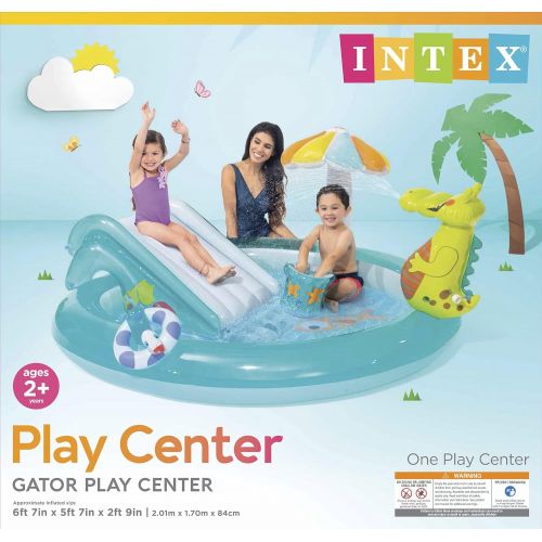 인텍스 Intex Gator Inflatable Play Center, for Ages 2+