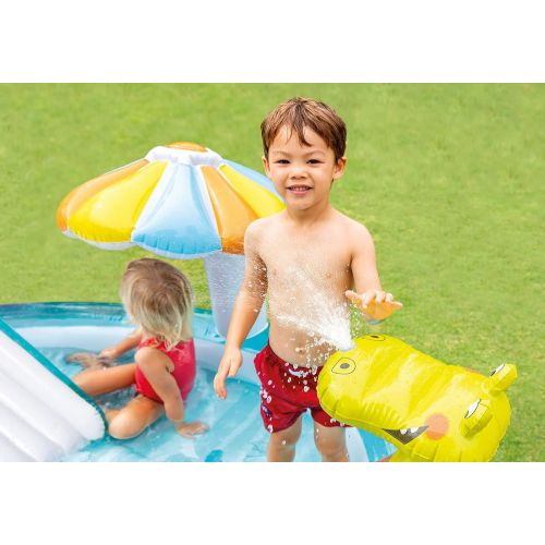 인텍스 Intex Gator Inflatable Play Center, for Ages 2+