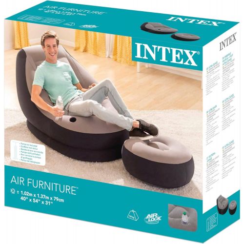 인텍스 Intex Inflatable Ultra Lounge with Ottoman