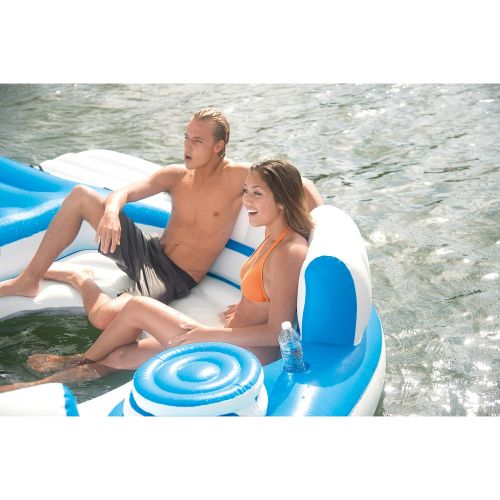 인텍스 Intex Splash N Chill, Inflatable Relaxation Island, 145X125X20