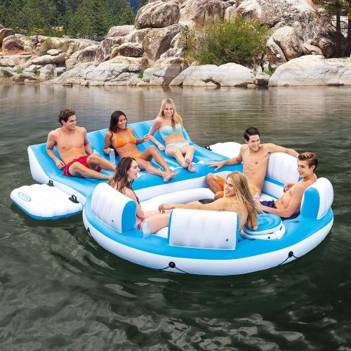인텍스 Intex Splash N Chill, Inflatable Relaxation Island, 145X125X20