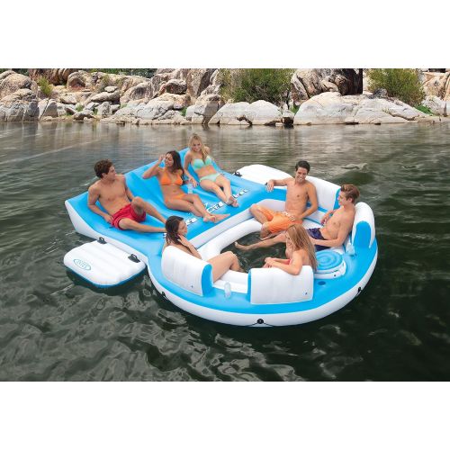 인텍스 Intex Splash N Chill, Inflatable Relaxation Island, 145X125X20