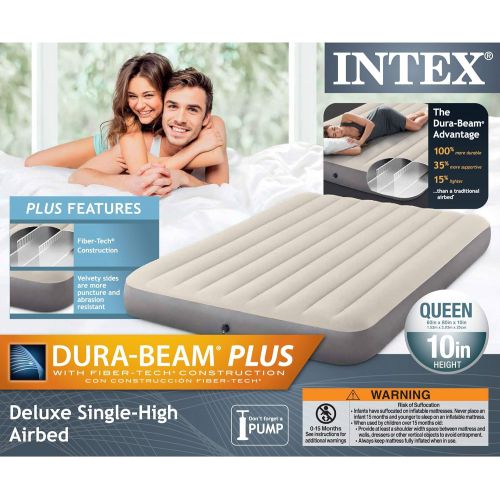 인텍스 Intex Dura-Beam Standard Series Deluxe Single-High Airbed