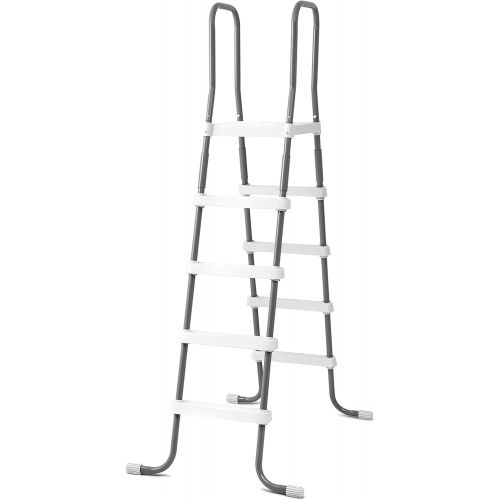 인텍스 Intex Steel Frame Above Ground Swimming Pool Ladder for 52 Inch Wall Height Pools