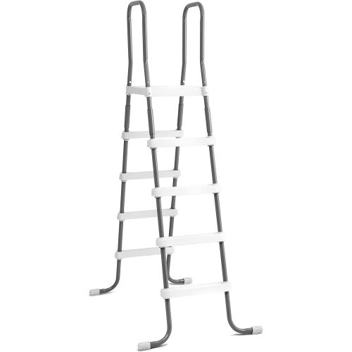 인텍스 Intex Steel Frame Above Ground Swimming Pool Ladder for 52 Inch Wall Height Pools