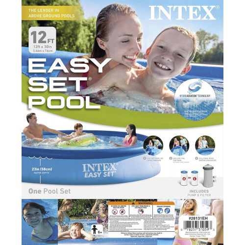 인텍스 Intex 12ft X 30in Easy Set Pool Set with Filter Pump