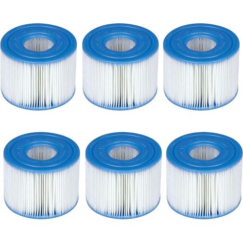 인텍스 Intex PureSpa Type S1 Filter Cartridge Spa Replacement Cartridges 6 Pack