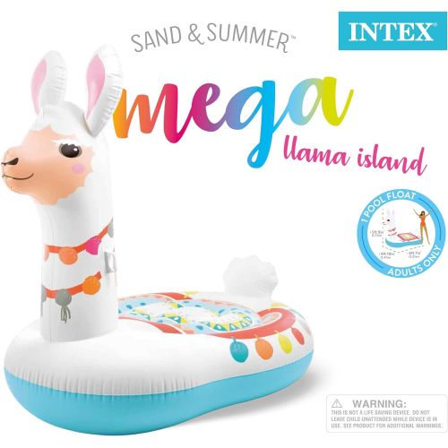 인텍스 Intex Mega Llama Inflatable Island, 79in x 58in x 68in