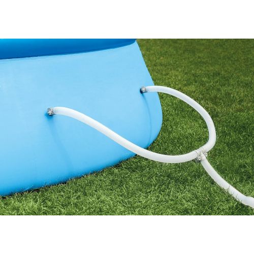 인텍스 Intex 18ft X 48in Easy Set Pool Set with Filter Pump, Ladder, Ground Cloth & Pool Cover