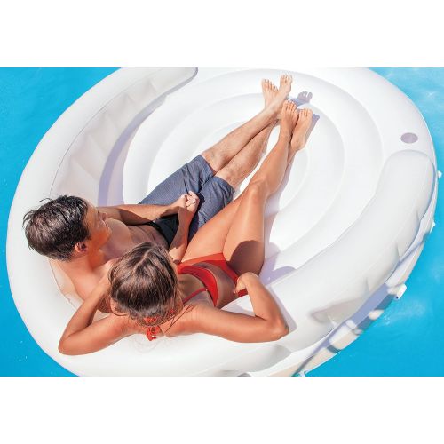 인텍스 Intex Canopy Island Inflatable Lounge, 78 X 59