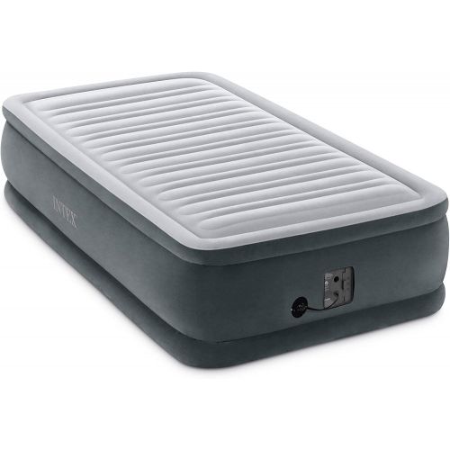 인텍스 Intex Comfort Plush Elevated Dura-Beam Airbed with Internal Electric Pump, Bed Height 18