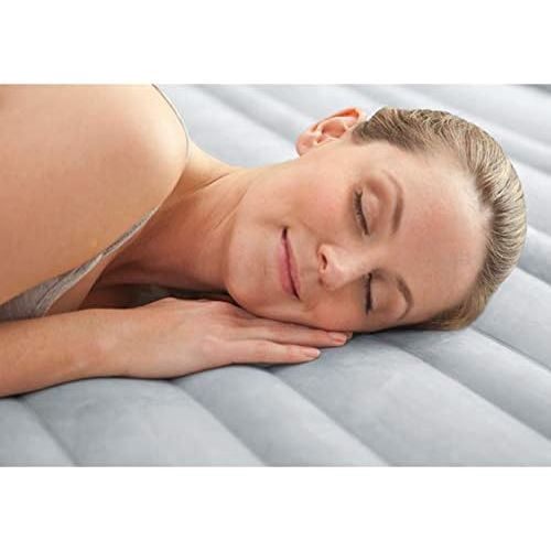 인텍스 Intex Comfort Plush Mid Rise Dura-Beam Airbed with Internal Electric Pump, Bed Height 13