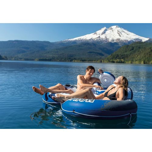 인텍스 Intex 58837EP River Run II Sport Lounge, Inflatable Water Float, 951/2 x 62