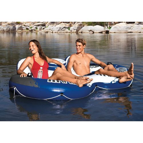 인텍스 Intex 58837EP River Run II Sport Lounge, Inflatable Water Float, 951/2 x 62