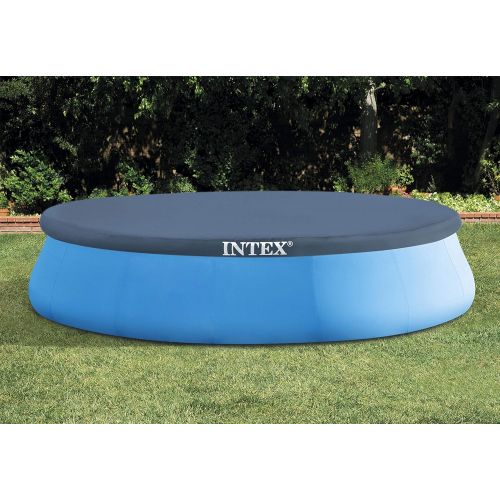 인텍스 Intex 15ft X 48in Easy Set Pool Set with Filter Pump, Ladder, Ground Cloth & Pool Cover