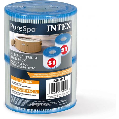 인텍스 Intex Type S1 Filter Cartridge for PureSpa, Twin Pack