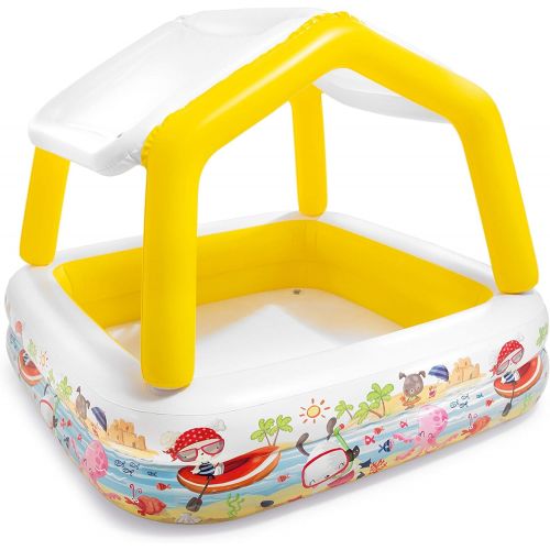 인텍스 Intex Sun Shade Inflatable Pool, 62 X 62 X 48, for Ages 2+