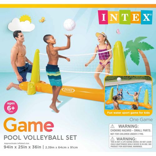인텍스 Intex Pool Volleyball Game, 94in X 25in X 36in, for Ages 6+