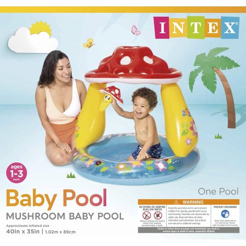 인텍스 Intex Mushroom baby Pool, 40 x 35, for Ages 1-3