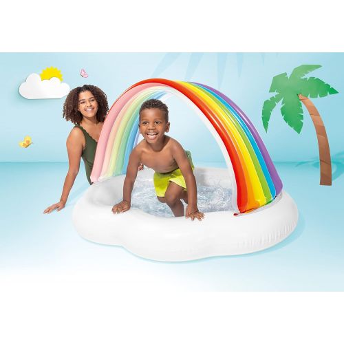 인텍스 Intex Rainbow Cloud Inflatable Baby Pool, for Ages 1-3