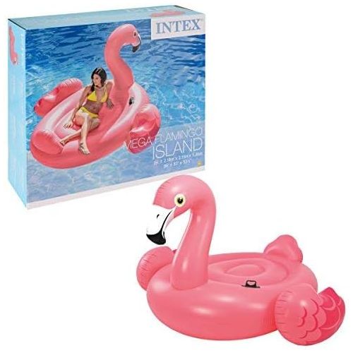 인텍스 Intex 56288 - Giant Mega Inflatable Flamingo Island Pool Float 218 x 211 x 136 cm