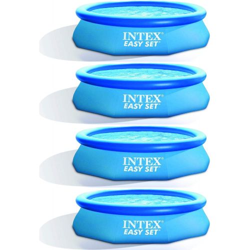 인텍스 Intex Easy Set 10ft x 30ft x 30in Above Ground Inflatable Round Pool (4 Pack)