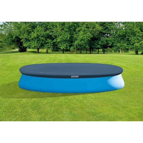 인텍스 Intex Recreation 28023E N/AA Intex 15-Foot Round Easy Set Pool Cover, Blue