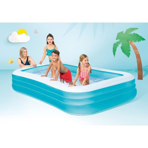 인텍스 Intex Swim Center Family Inflatable Pool, 120 X 72 X 22, for Ages 6+