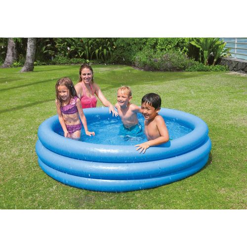 인텍스 Intex Crystal 3 Ring Blue Pool, 3-Ring, 66 in x 16 in