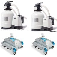 Intex 3000 GPH Above Ground Pool Sand Filter Pump & Intex Pool vacuum Cleaner