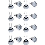 Intex Set of Air Release Valves with O-Rings for Filter Pumps 25002 (8 Pack)