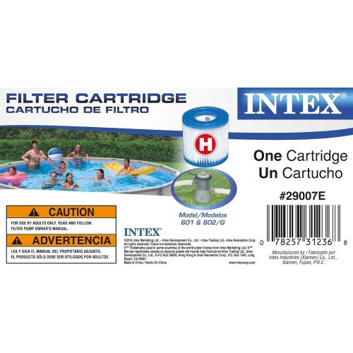 인텍스 Intex Filter Cartridge for Pool (12 Pack) w/ Intex Pool Cover