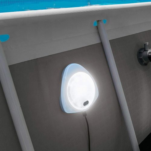 인텍스 Intex Above Ground Underwater LED Magnetic Swimming Pool Wall Light (4 Pack)