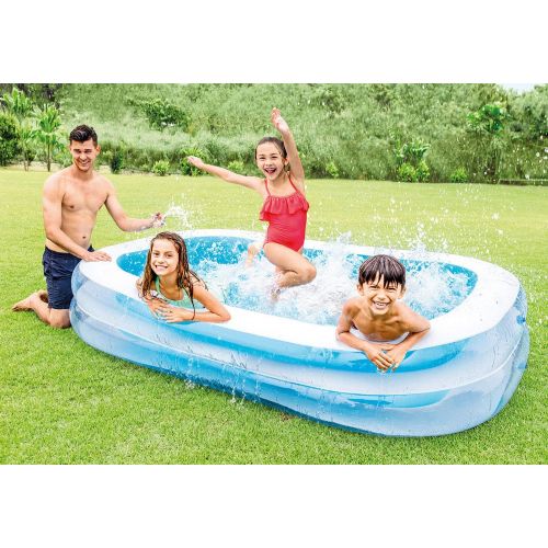 인텍스 Intex Swim Center 103in x 69in x 22in Outdoor Inflatable Swimming Pool (2 Pack)