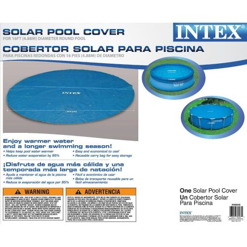 인텍스 Intex Recreation Intex Solar Cover for 16ft Diameter Easy Set and Frame Pools