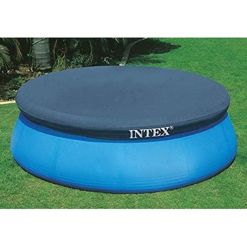 인텍스 Intex 15 Foot Easy Set Cover Swimming Pool Debris Vinyl Round Cover Tarp, 2 Pack